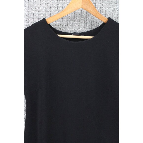 AX Armani Exchange Shift Dress Womens Size 6 Black Solid Stretch Textured - Picture 4 of 10